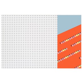 앤비커머스 인테리어 타공판 캔디POP 우 WHITE, 1개
