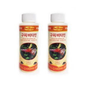 원터치 구피 비타민, 120ml, 2개