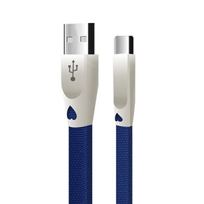 칼론 3A 고속충전 USB C타입 5M 롱케이블, 네이비, 1개