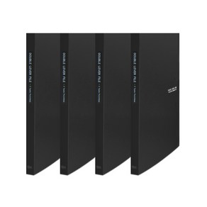 노블 PP 더블레버화일 A4, 검정, 4개