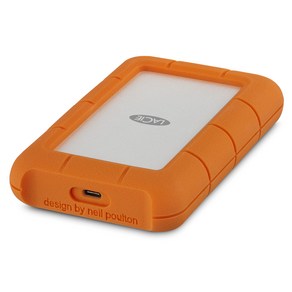 LACIE Rugged USB C 외장하드 + 케이스 STFR5000800, 5TB, Silve