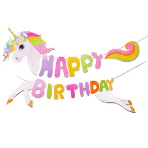 파티팡 생일 캐릭터 HAPPY BIRTHDAY 파티가랜드, 유니콘, 1개