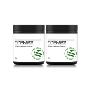 허브나래 차가버섯분말, 2개, 70g