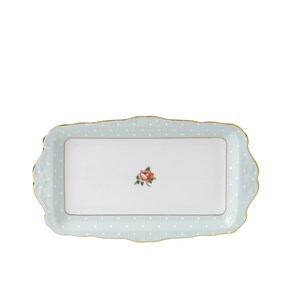 로얄알버트 뉴황실장미 VINTAGE SANDWICH TRAY POLROS26137, POLKA ROSE, 1개