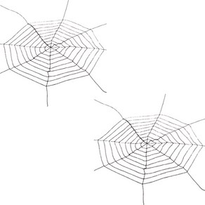 리빙다 데코 거미줄 대형 2p, 블랙, 2개