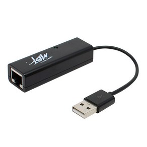 엠비에프 USB2.0 유선 랜카드 노트북용 블랙