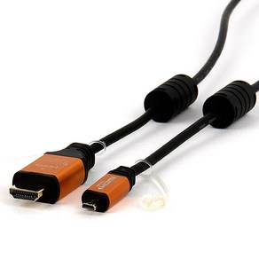 셀인스텍 HDMI MICRO HDMI 2.0Ver 케이블 골드메탈