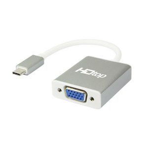 에이치디탑 USB C타입 TO VGA RGB 컨버터 케이블 15cm