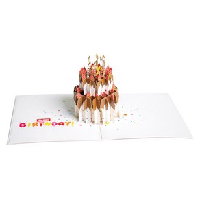 이음드림 생일축하 감사 케이크 3D 입체팝업카드