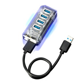 이탑 USB 3.1 LED 유전원 4포트 USB허브 U3-36, 혼합색상, 1개