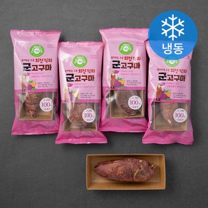 더웰업 특허받은 오븐 회전직화 군고구마 (냉동), 180g, 4개