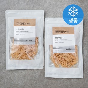 청해명가 삼천포에서 만든 오징어실채 (냉동), 120g, 2개