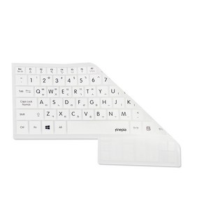 파인피아 갤럭시북 플렉스 알파 NT750QCR-A38A 문자인쇄 키스킨 A타입, WHITE, 1개