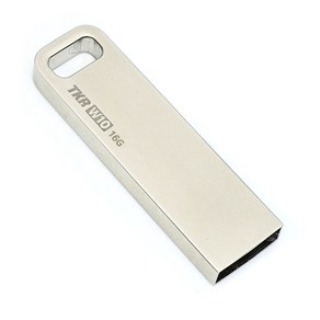 티케이리테일 메탈 USB 메모리 W10 실버, 16GB