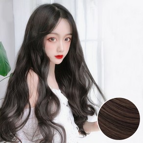 하이유니 웨이브 펌 붙임머리 헤어피스 60cm