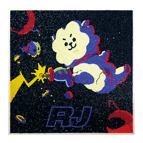 아이러브페인팅 BT21 DIY CUBIC PAINTING_SQUAD 25 x 25 cm, RJ, 1개