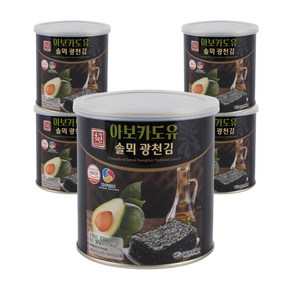 솔뫼식품 더국민 아보카도유 광천김, 30g, 5개