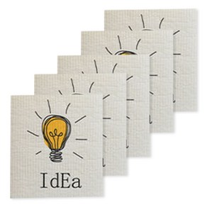 양손컴퍼니 다회용 종이행주 Idea, 1개, 5개입