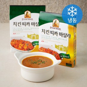 인디아게이트 치킨 띠까 마살라 커리 (냉동), 200g, 2개