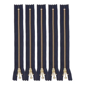 와이케이케이 브랜드얀 베이직 메탈지퍼 30cm, 네이비, 5개