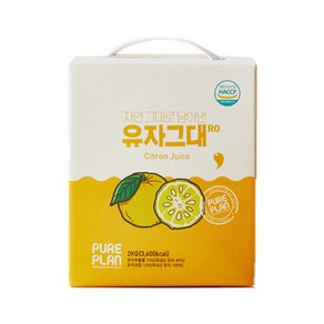 퓨어플랜 유자그대RO 유자차 2kg, 1개