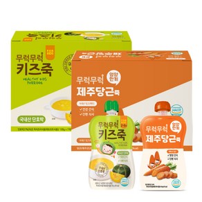 이유케어스 무럭무럭 키즈죽 단호박 100g x 7p + 제주당근 100g x 7p, 단호박, 제주당근, 1세트