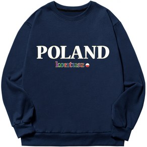 언탭트 남성용 S~3XL 빅사이즈 POLAND 맨투맨 티셔츠