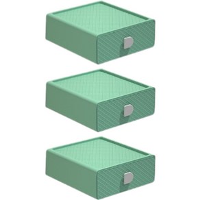 고케이 파스텔 서랍 수납함, 민트, 3개