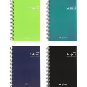 유니온 3000무선스프링연습장 4종 세트, 1세트, 연두, 청녹, 네이비, 블랙