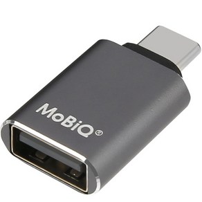 모비큐 C 타입 USB 3.2 to A타입 변환 OTG 10Gbps 고속 미니 젠더 스페이스 그레이