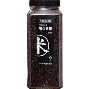 도정공장 씻어나온 발아흑미, 2kg, 1개