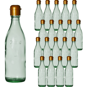 청색참기름 유리병 골드캡, 350ml, 20개