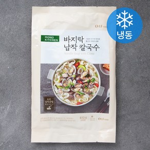 모노키친 바지락 납작 칼국수 2인분 (냉동), 613g, 1개