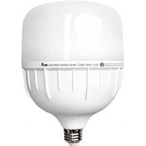 건식 GS LED 보안등 E26 고와트 삼파장 전구 램프 50W, 주광색, 1개