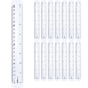 델리 잡기 쉬운 투명 자 20cm, 15개