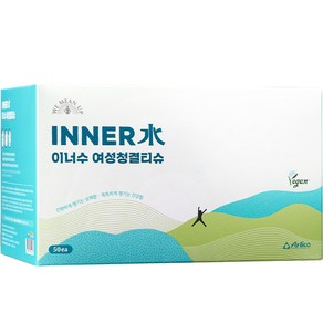 이너수 여성 청결티슈 6g x 50p + 불법촬영 탐지 카드