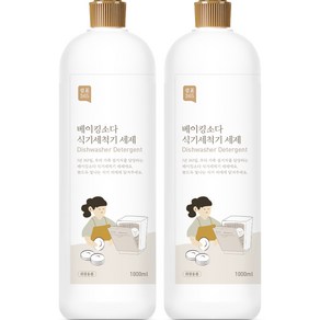 쉼표365 베이킹소다 식기세척기 세제 본품, 1L, 2개