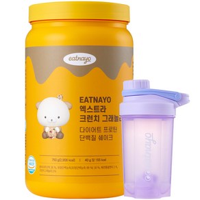 있나요 엑스트라 크런치 그래놀라 다이어트 쉐이크 750g + 쉐이커 보틀 퍼플 500ml 세트, 1세트