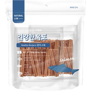 내츄럴랩 건강한 육포 스틱 강아지 건조간식, 연어, 700g, 1개