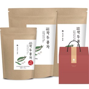 자연지애 대왕 볶은 작두콩차 300g x 2p + 60g 선물세트, 1세트