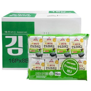 새우표 완도 파래 도시락김, 64g, 8개