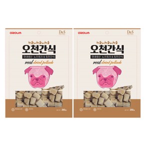 아이조움 강아지 오천간식 리얼미트 져키, 리얼황태, 250g, 2개