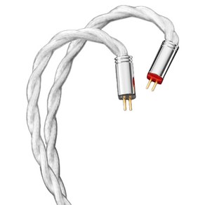QoA 위스키 플러그 교체형 커스텀 2핀 이어폰 케이블 0.78mm