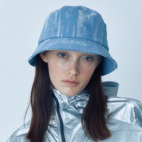 포에지담 DESTROYED DENIM BUCKET HAT