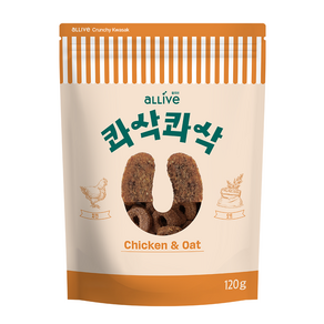 올리브 강아지 콰삭콰삭 트릿, 혼합맛(치킨/오트), 120g, 1개