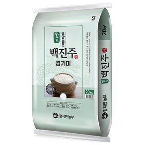 정직한농부 백진주 쌀, 20kg, 1개