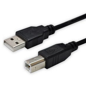 디옵텍 USB 2.0 A M B M 프린터 케이블 블랙 JUSTLINK U2AB10