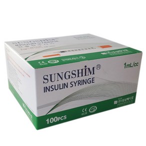 성심 인슐린 주사기 1ml, 1개