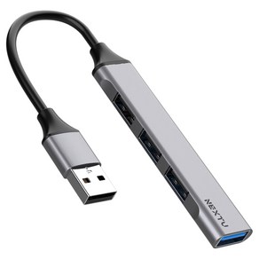 넥스트유 4포트 유볼그 USB 3.0 멀티포트 USB 허브 744UH