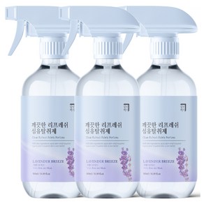 살림백서 깨끗한 리프레쉬 섬유탈취제 본품, 500ml, 3개